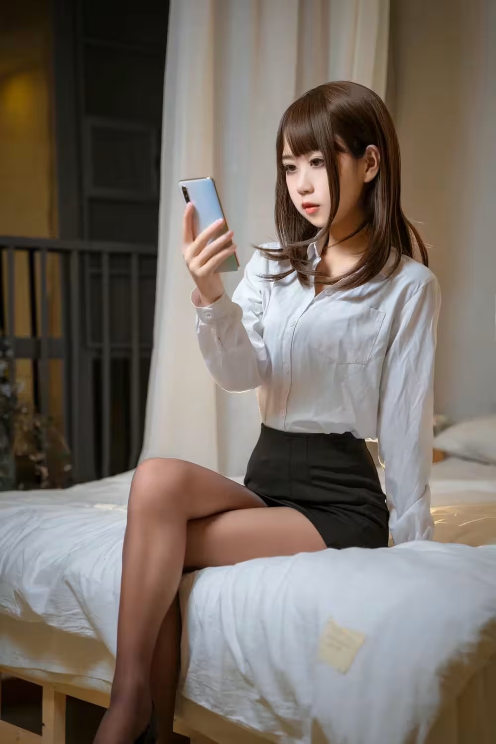 【網路收集系列】萌芽兒o0 開裆絲襪OL【26P】