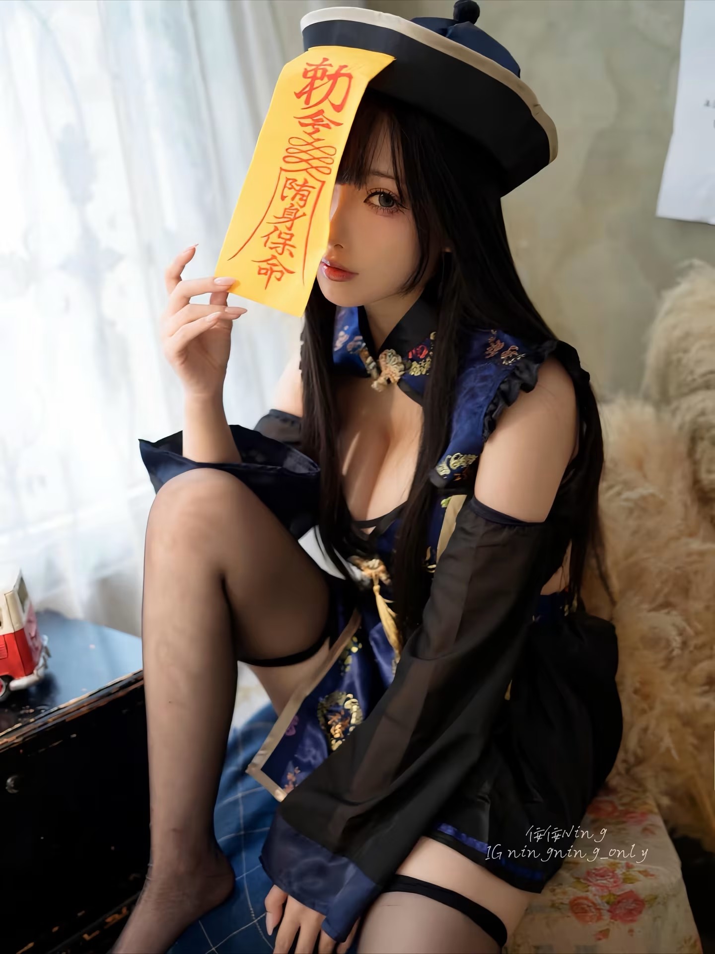 衝擊視覺！Ning 角色扮演 白皙透亮、波濤洶湧的驚人深溝巨乳 核彈級福利畫面外洩 (13P)
