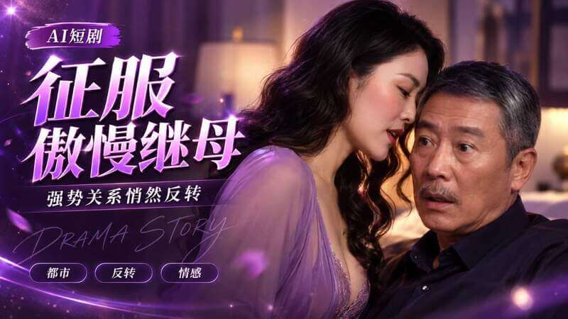 AI短剧 征服傲慢继母