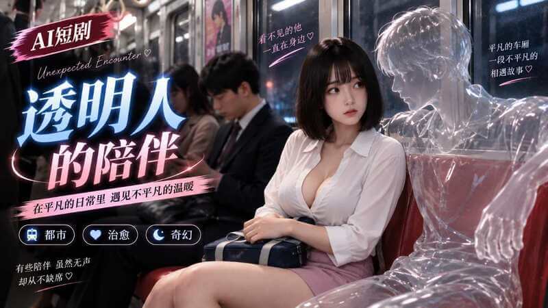 AI短剧 隐形偷窥夜晚