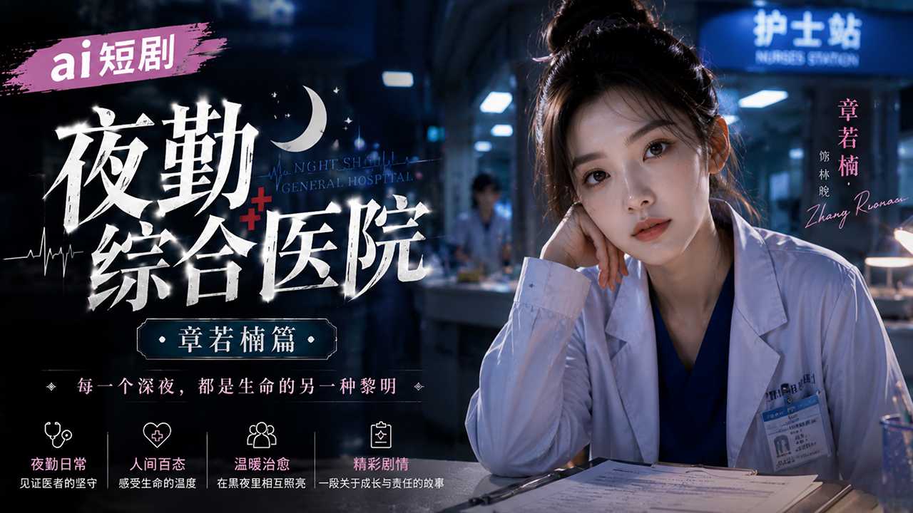 AI短剧 夜勤综合医院女神护士 章若楠