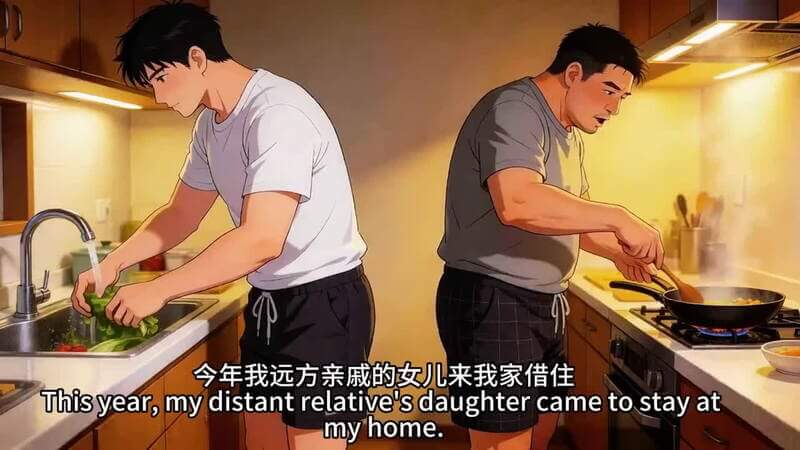 AI漫剧 在哥哥面前对姐姐做色情的事