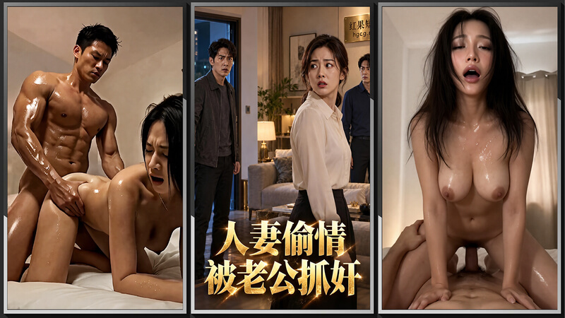 AI短剧 饥渴人妻家中偷情 被老公抓奸