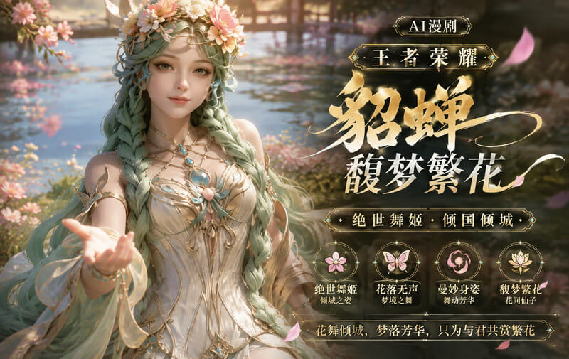 AI漫剧 王者荣耀貂蝉