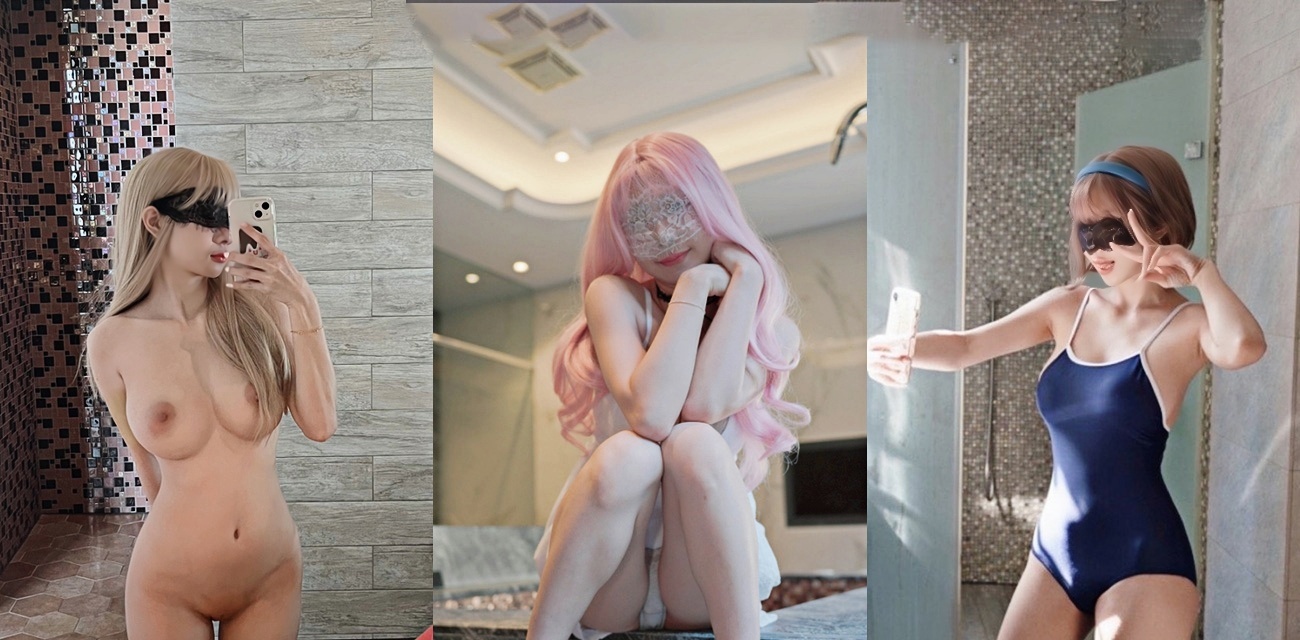 fansly台湾巨乳女神Demi爹咪 浴室吊带比基尼湿身调情
