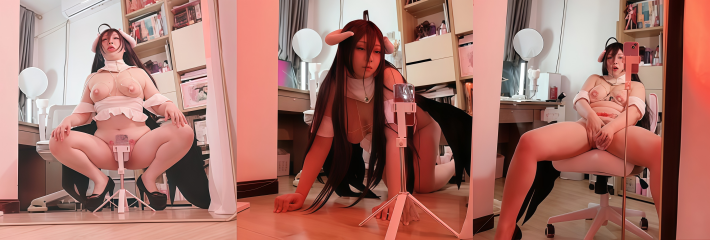 B站巨乳网红 欧翼翼 COS拉拉队雅儿贝德 道具狂插自慰 高潮爽到腿软