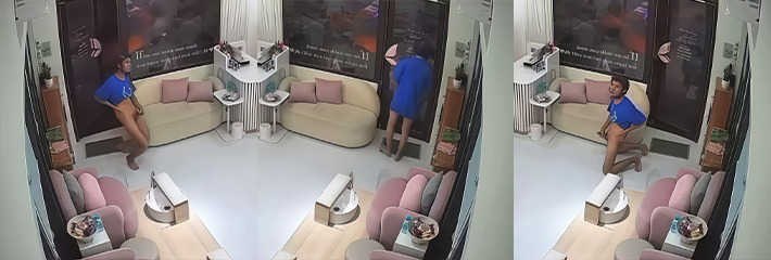 越南胡志明 3郡某美甲店 男子下身赤裸进店下跪打飞机 奇葩猎奇行为惊呆众人